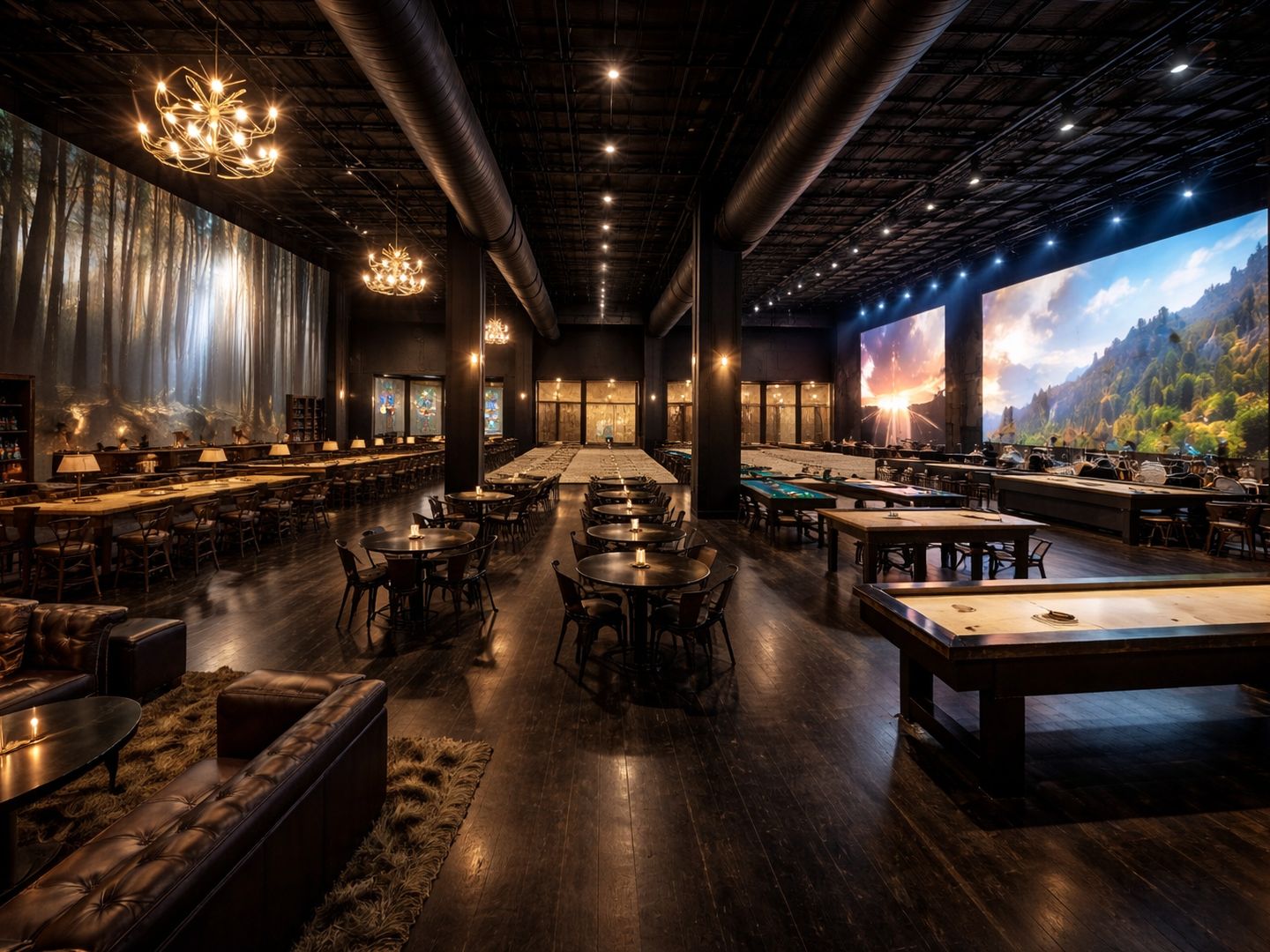 Gaming lounge area