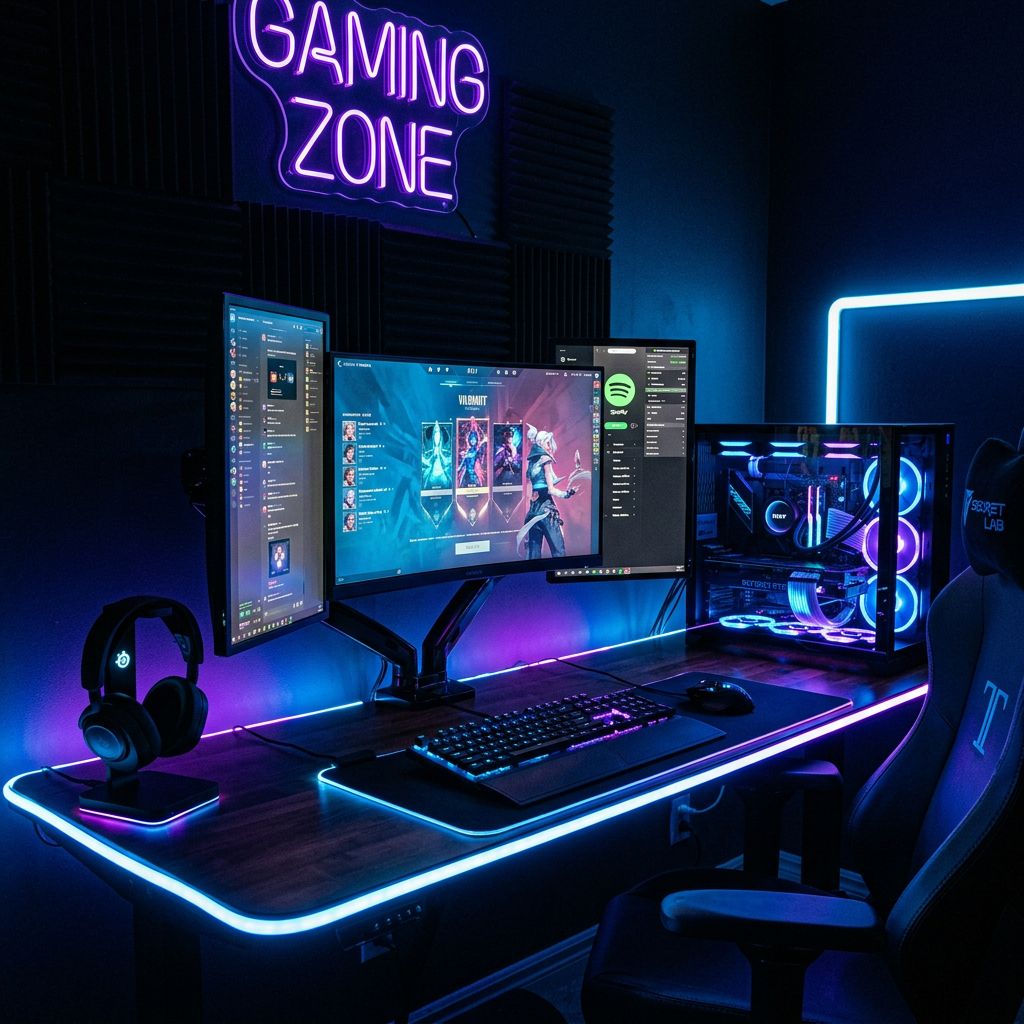 VIP gaming room with luxury setup